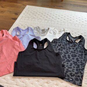 DSG Women's Racerback Tank Tops - Black, Pink, White, Gray, Purple, Leopard